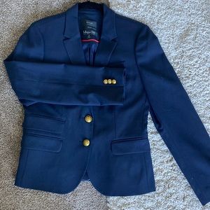 Navy jcrew fitted blazer